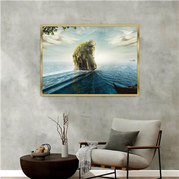 bedrucktes Glas mit Aluminiumrahmen und Kunst Themen 