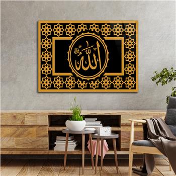 Religiöses Thema auf bedrucktem Glas