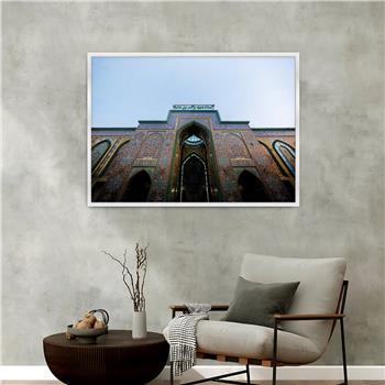 لوحة زجاجية ديني مع اطار ألمنيوم