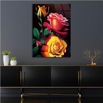 Thema Natur auf bedrucktem Glas