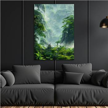 Dikey Doğa Temalı Cam Tablo 232