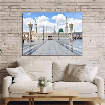 Religiöses Thema auf bedrucktem Glas