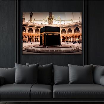 Yatay Dini Temalı Cam Tablo 178