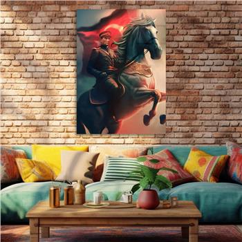 Dikey VatanTemalı Cam Tablo 230