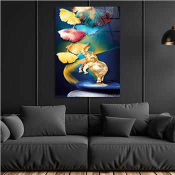 Kunst Thema auf bedrucktem Glas