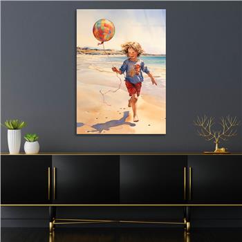 Dikey Sanat Temalı Cam Tablo 535