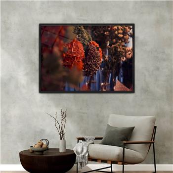 Aluminium Omlijste Natuur Thema Geharde Glasschilderij 064