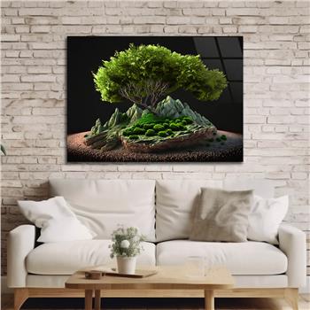 Yatay DoğaTemalı Cam Tablo 382