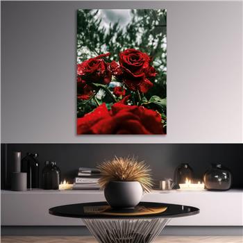 Thema Natur auf bedrucktem Glas