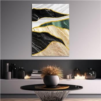 Dikey Sanat Temalı Cam Tablo 384