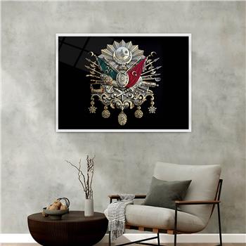 Aluminum-Framed National-Themed Tempered Glass Wall Art 023