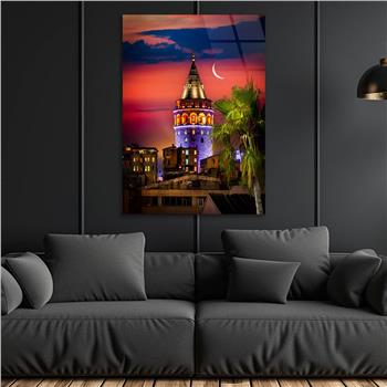 Dikey Doğa Temalı Cam Tablo 231