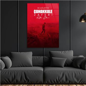 Dikey VatanTemalı Cam Tablo 154