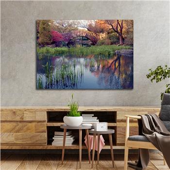 Thema Natur auf bedrucktem Glas