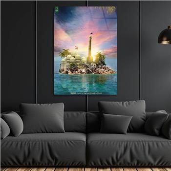 Kunst Thema auf bedrucktem Glas