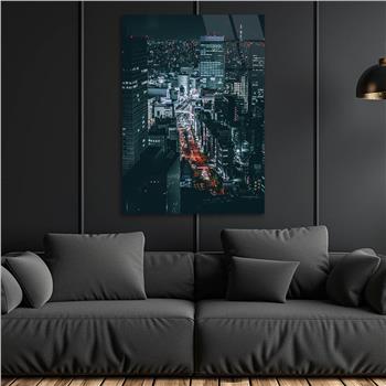 Dikey Doğa Temalı Cam Tablo 244