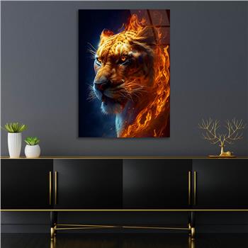 Dikey Doğa Temalı Cam Tablo 326