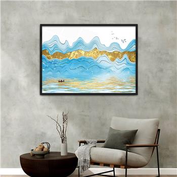 Aluminium Omlijste Kunst Thema Geharde Glasschilderij 040