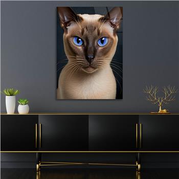 Dikey Doğa Temalı Cam Tablo 278