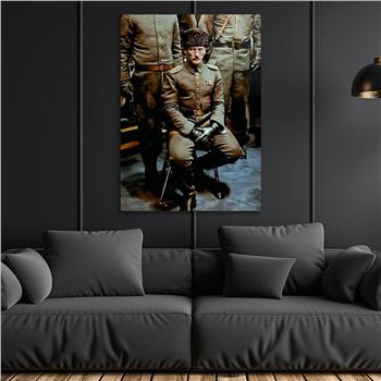 Dikey VatanTemalı Cam Tablo 284