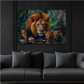 Yatay Doğa Temalı Cam Tablo 536