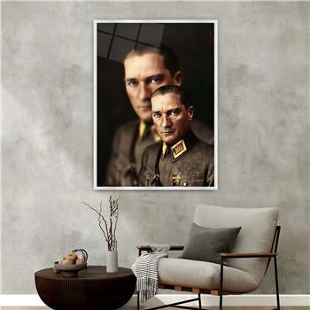 لوحة زجاجية وطني مع اطار ألمنيوم