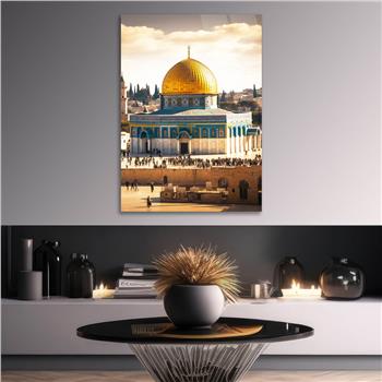 Dikey Dini Temalı Cam Tablo 283