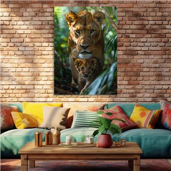 Dikey Doğa Temalı Cam Tablo 367