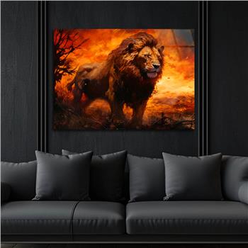 Yatay Doğa Temalı Cam Tablo 449