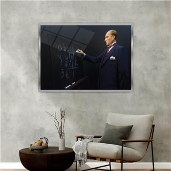 Aluminum-Framed National-Themed Tempered Glass Wall Art 067