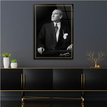 Dikey VatanTemalı Cam Tablo 253