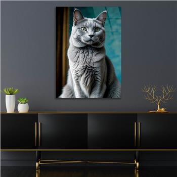 Dikey Doğa Temalı Cam Tablo 424