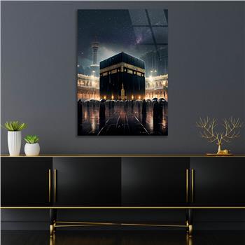 Dikey Dini Temalı Cam Tablo 258