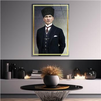 Dikey VatanTemalı Cam Tablo 286