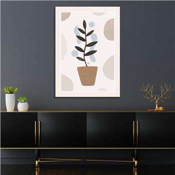 Dikey Sanat Temalı Cam Tablo 374