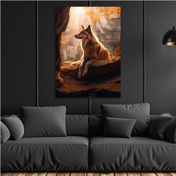 Dikey Doğa Temalı Cam Tablo 441