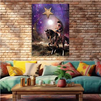 Dikey VatanTemalı Cam Tablo 207