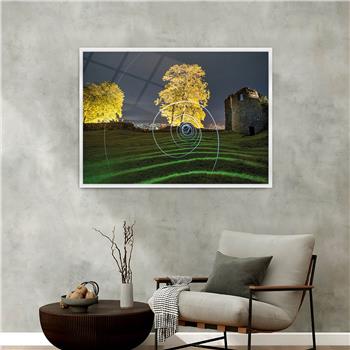 bedrucktes Glas mit Aluminiumrahmen und Kunst Themen 