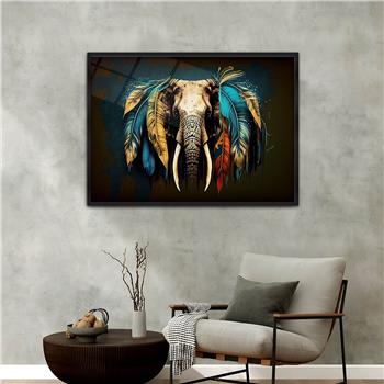 bedrucktes Glas mit Aluminiumrahmen und Natur Themen 