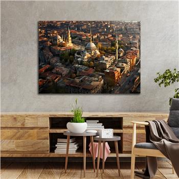 Yatay Dini Temalı Cam Tablo 211