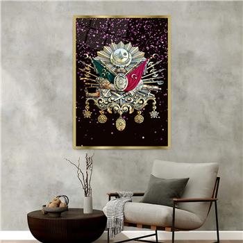 bedrucktes Glas mit Aluminiumrahmen und Nation Themen 