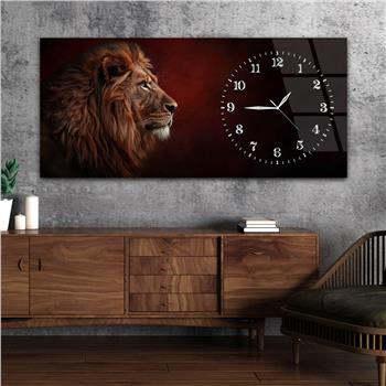 Yatay Saatli Yandan Sanat Temalı Cam Tablo 334