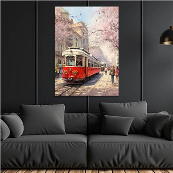 Dikey Sanat Temalı Cam Tablo 534