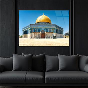 Yatay Dini Temalı Cam Tablo 160