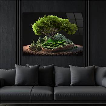 Yatay DoğaTemalı Cam Tablo 382