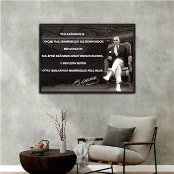 Aluminum-Framed National-Themed Tempered Glass Wall Art 039