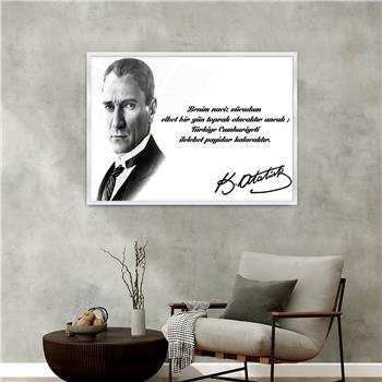 Aluminum-Framed National-Themed Tempered Glass Wall Art 014