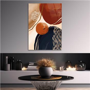 Kunst Thema auf bedrucktem Glas