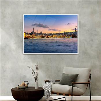 Aluminum-Framed National-Themed Tempered Glass Wall Art 020