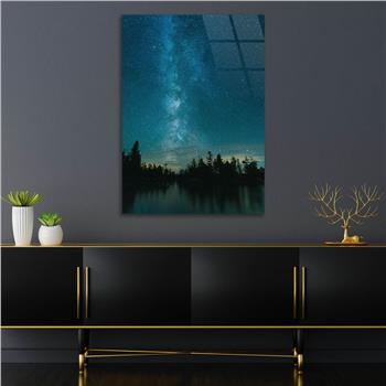 Kunst Thema auf bedrucktem Glas